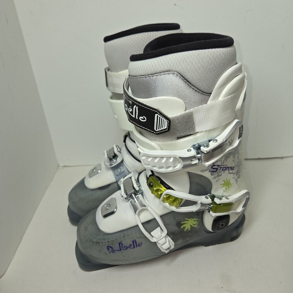 Dalbello Storm Ski Boots Womens Sz 7 White Made in Italy Skiing Snowing Snow - Picture 9 of 16